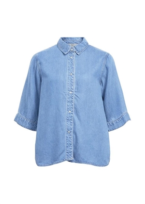 Frame 2/4 denim skjorte Light Blue Denim Object 